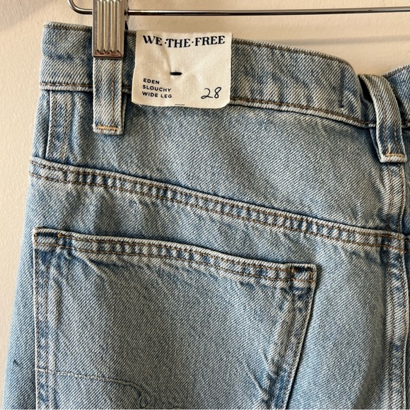 Free People We The Free Eden High Slouchy Flare Jeans Size 28 - Picture 8 of 17